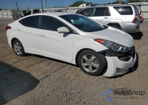 2013 Hyundai Elantra Gls from USA, damaged, VIN 5NPDH4AEXDH392523